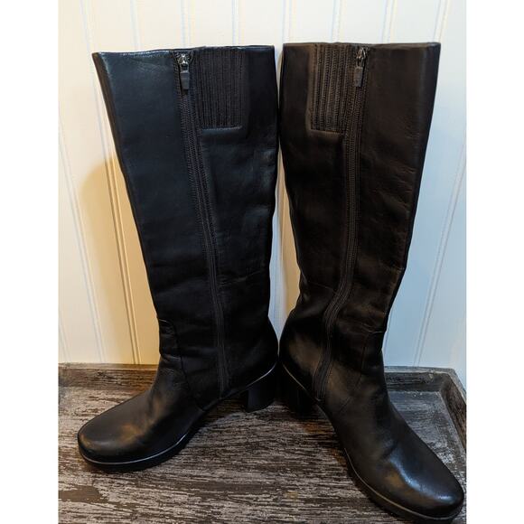 Dansko Women's Tyra Black Soft Leather Tall Boot EU Size 41 - Picture 4 of 8